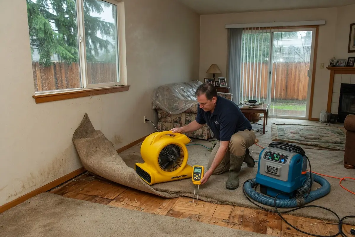 Emergency Water Damage Restoration Everett WA, LLC crew at work